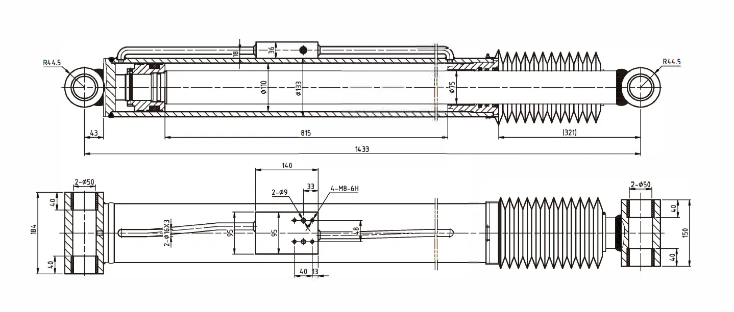 Floating Hydraulic Cylinder Dimensions