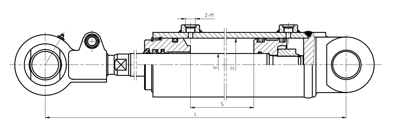 Forklift Tilt Hydraulic Cylinder Dimensions