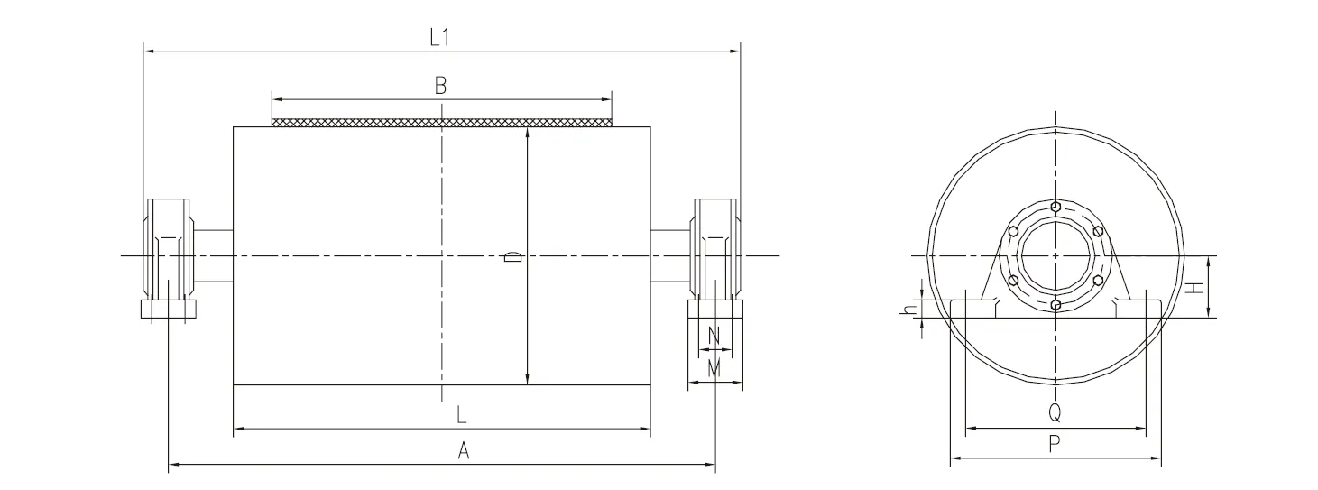 TD75 Belt Conveyor Bend Pulley