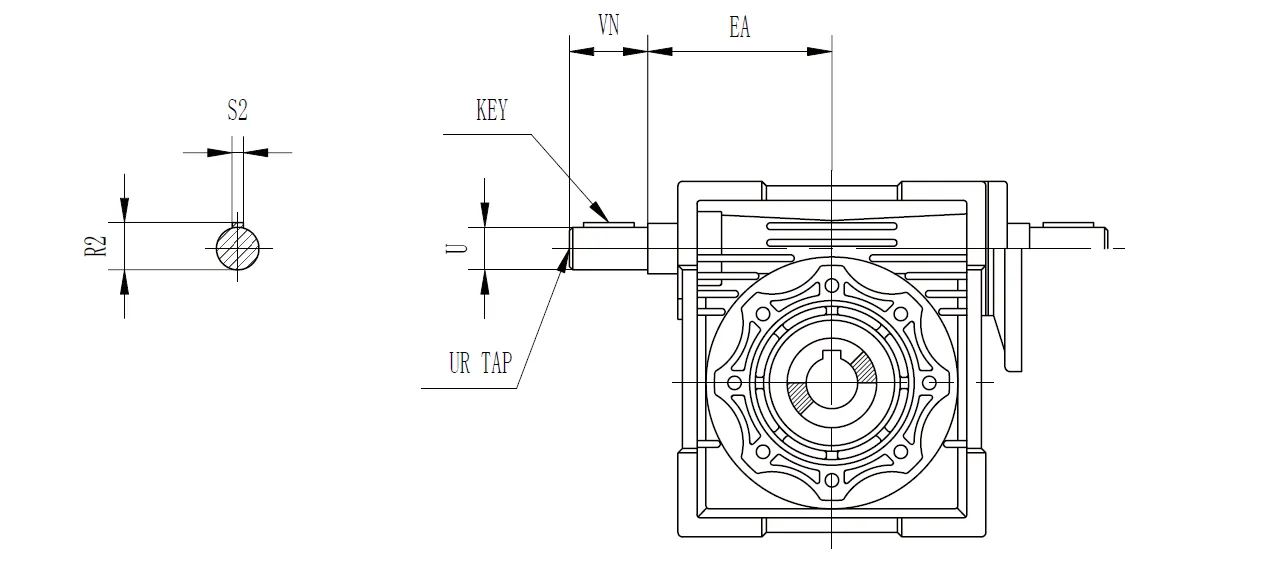 High Speed Extension Shaft Dimensions
