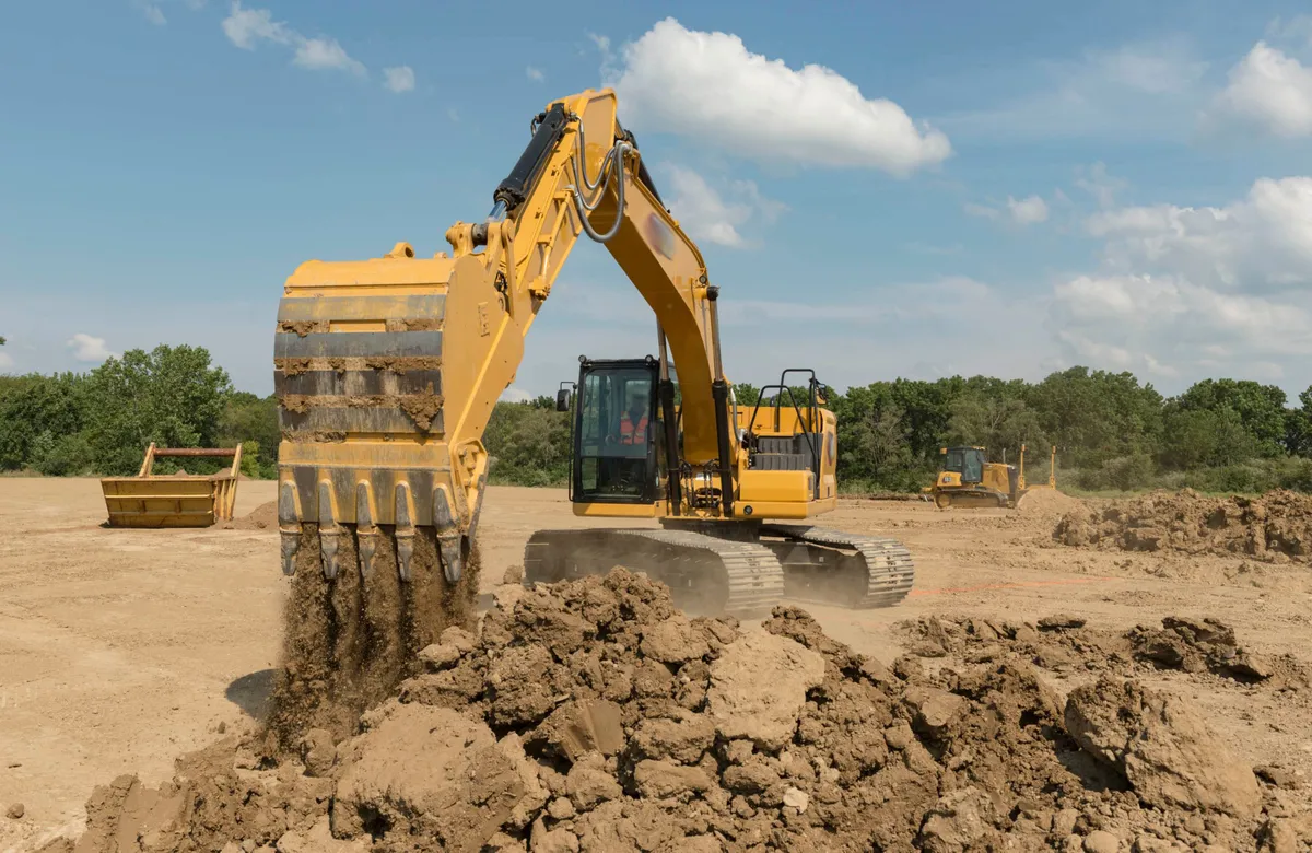 Large Excavator Stick Hydraulic Cylinder Repair
