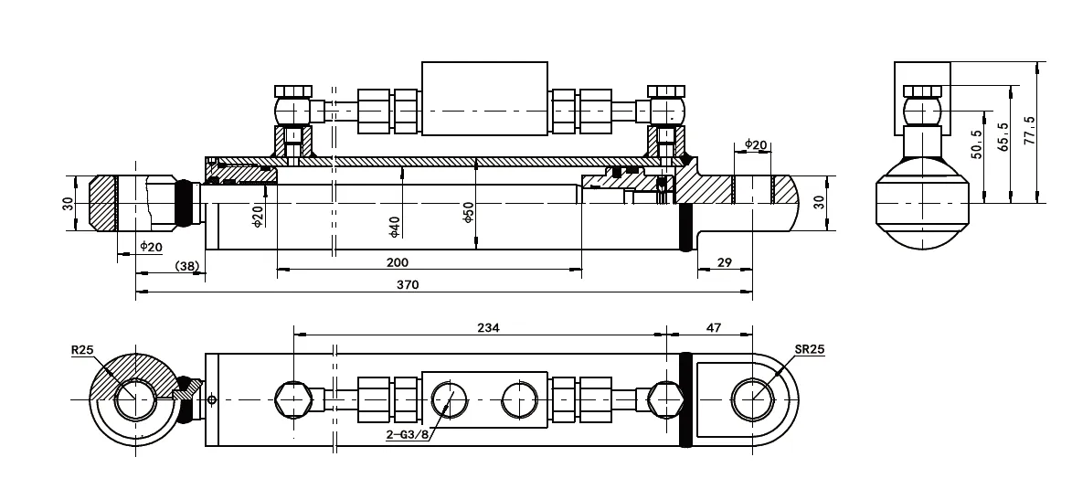 Locking Hydraulic Cylinder Dimensions