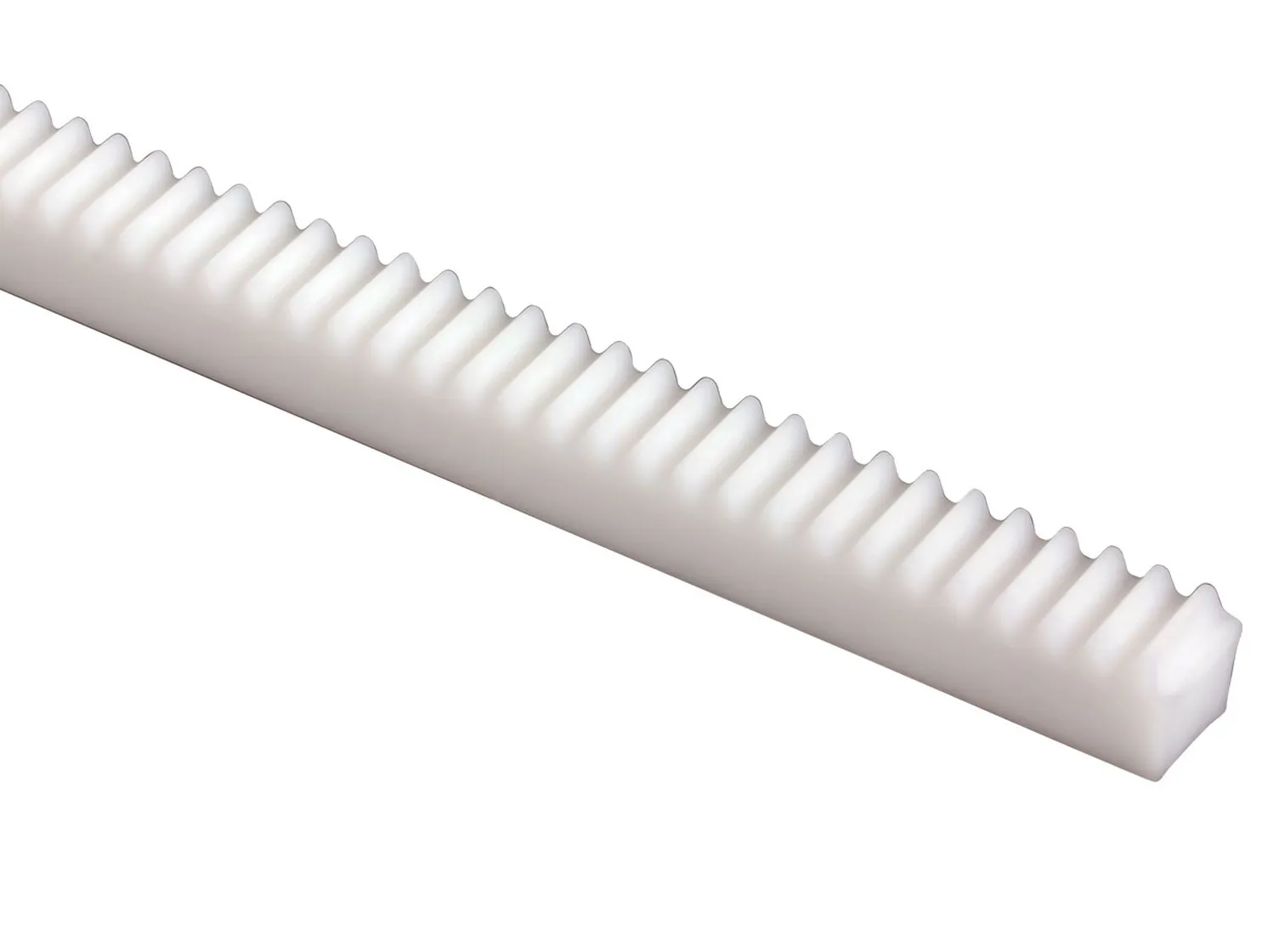 Slim POM White Plastic Gear Racks