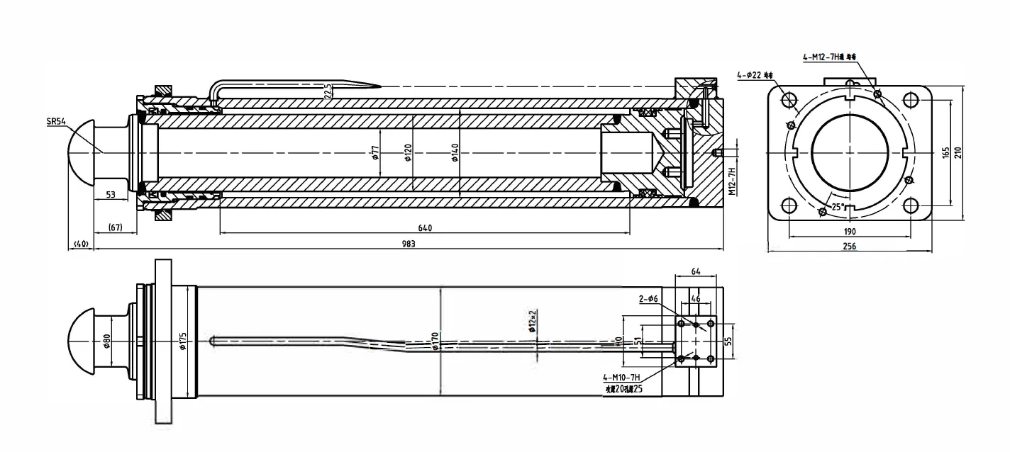 Support Leg Hydraulic Cylinder Dimensions