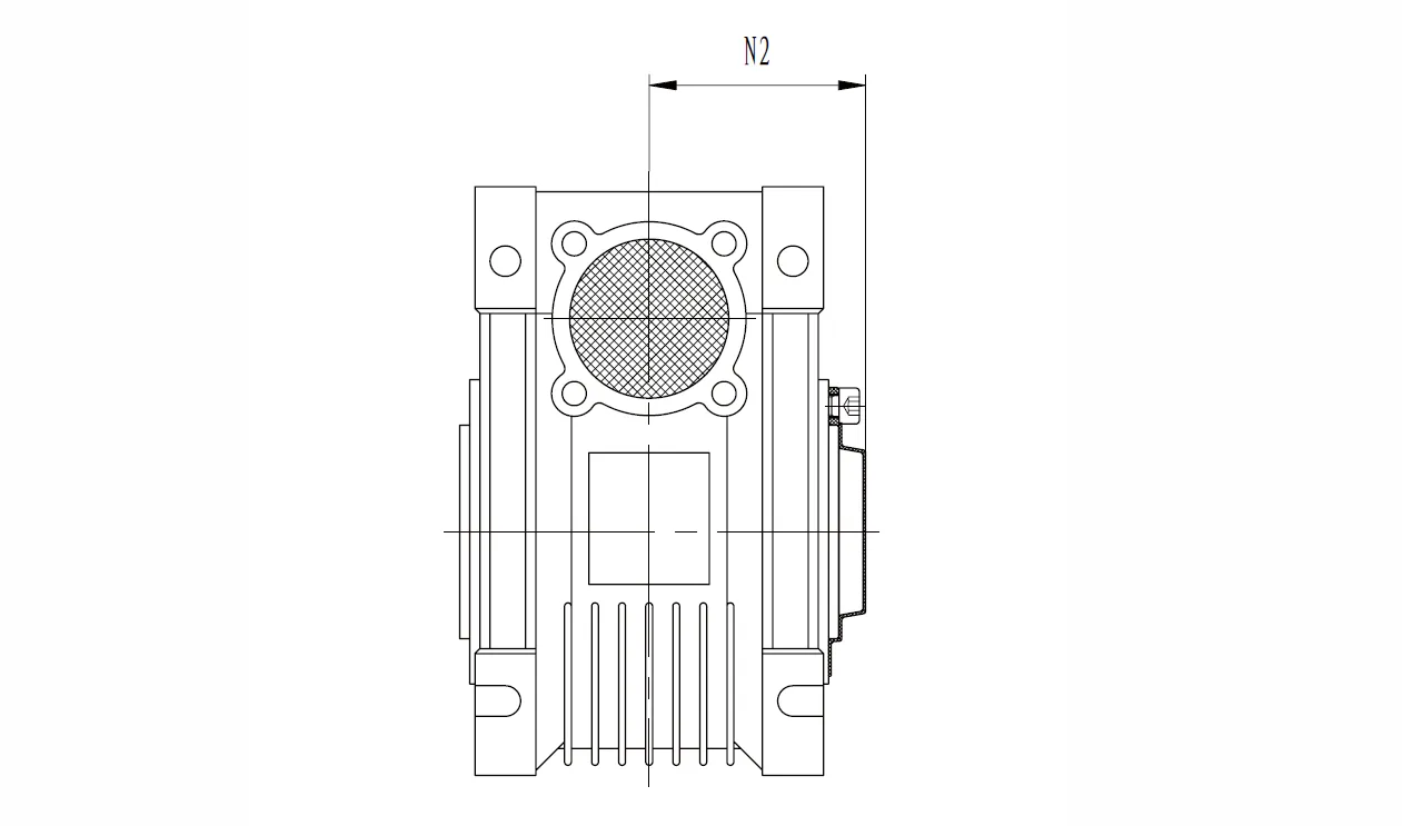 Worm Gearbox Protective Cover Dimensions