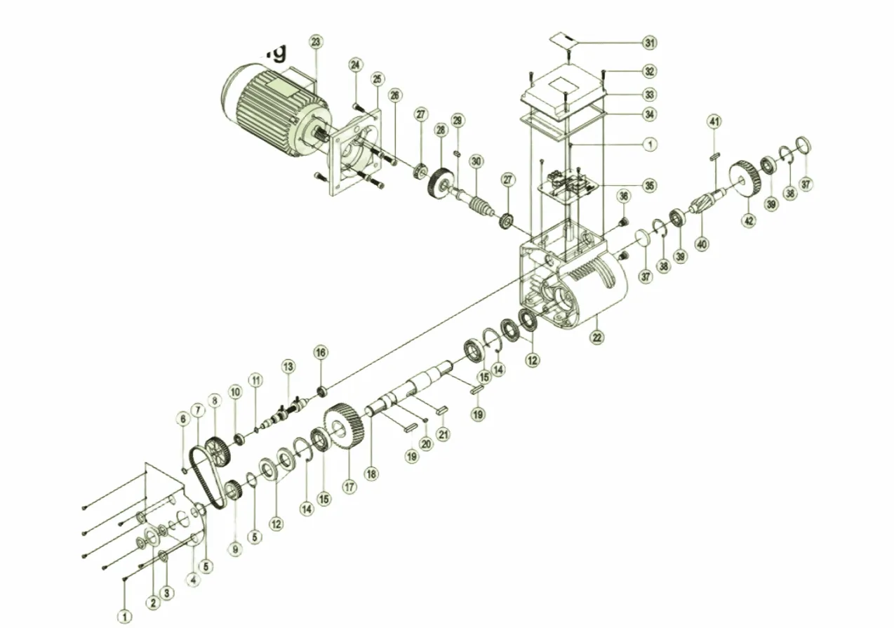 Greenhouse Gear Motor Part Structure