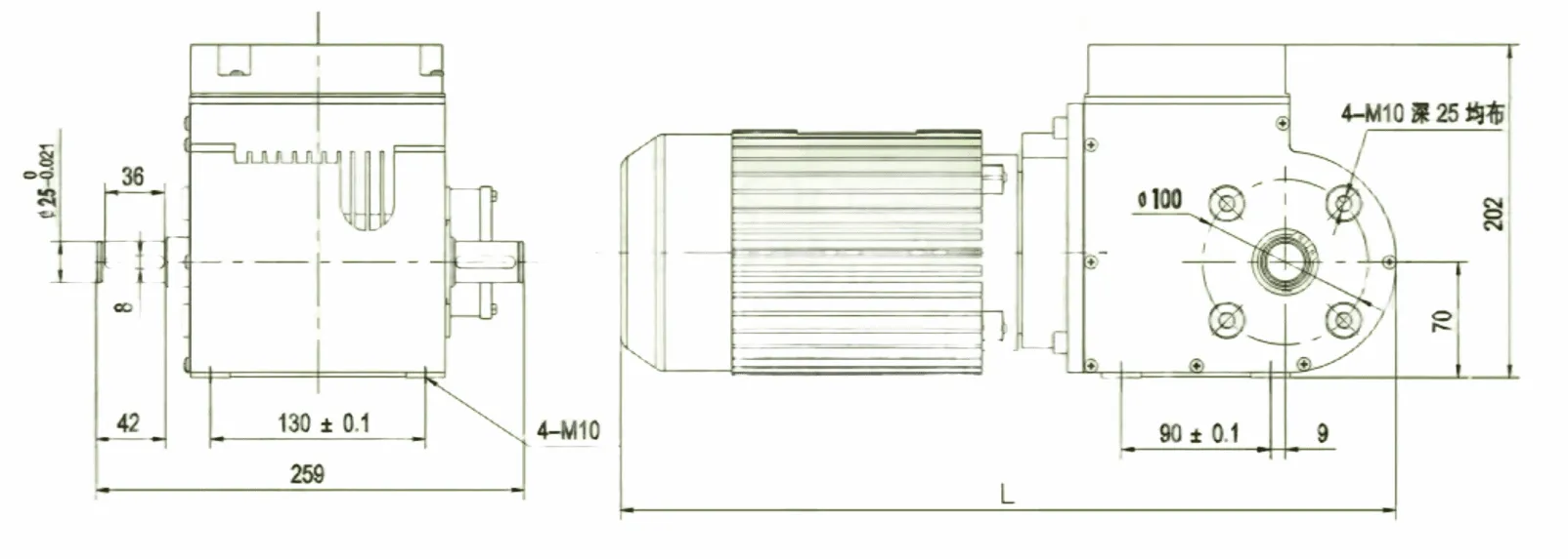 Greenhouse Gearbox Dimensions