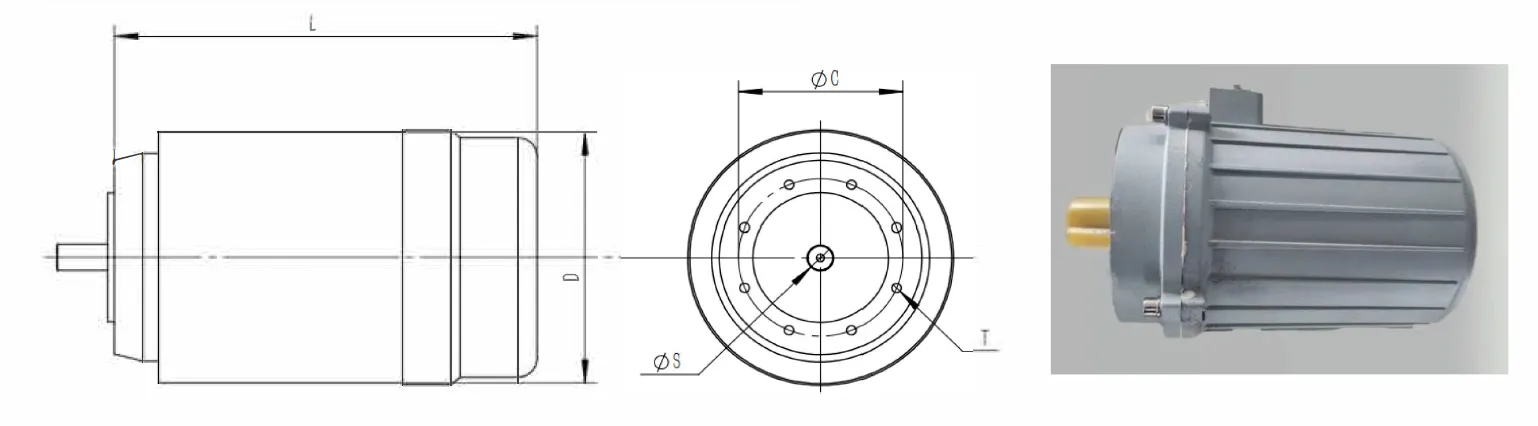 Dimensões do motor IP67