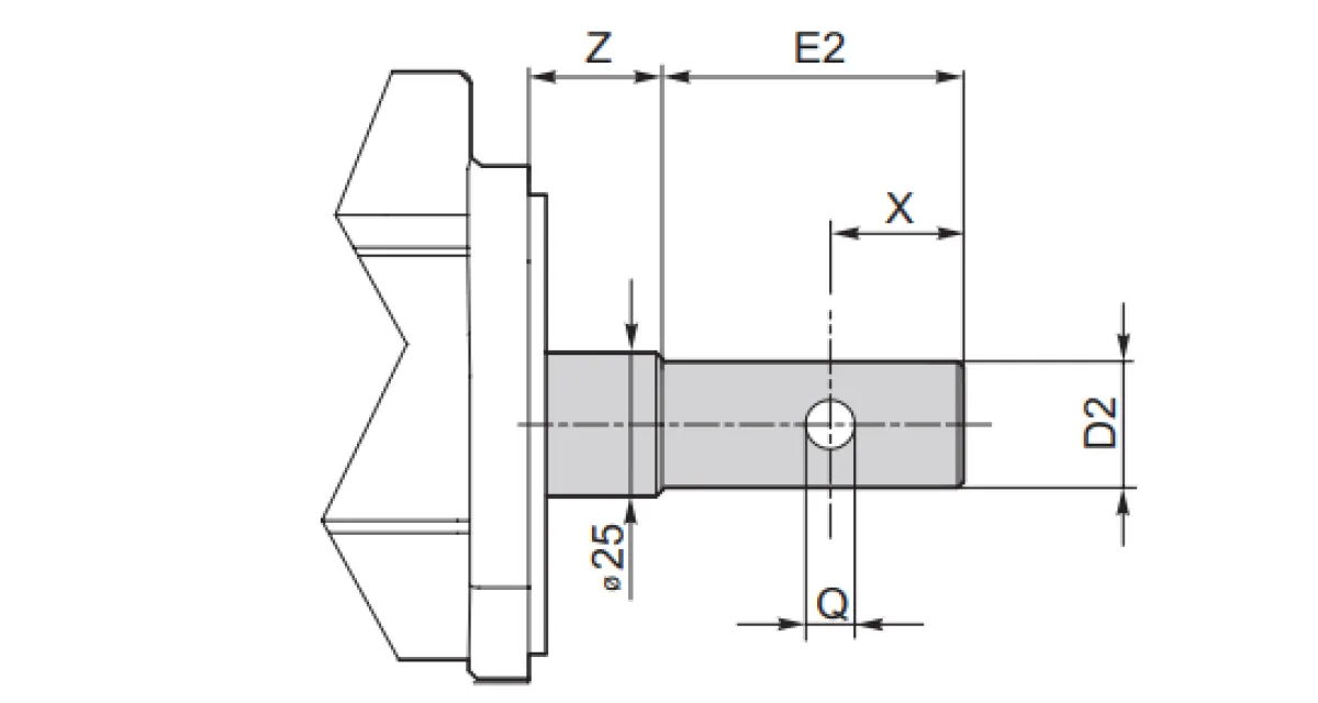 Dimensi Gearbox Cacing untuk Pakan Unggas PGV035