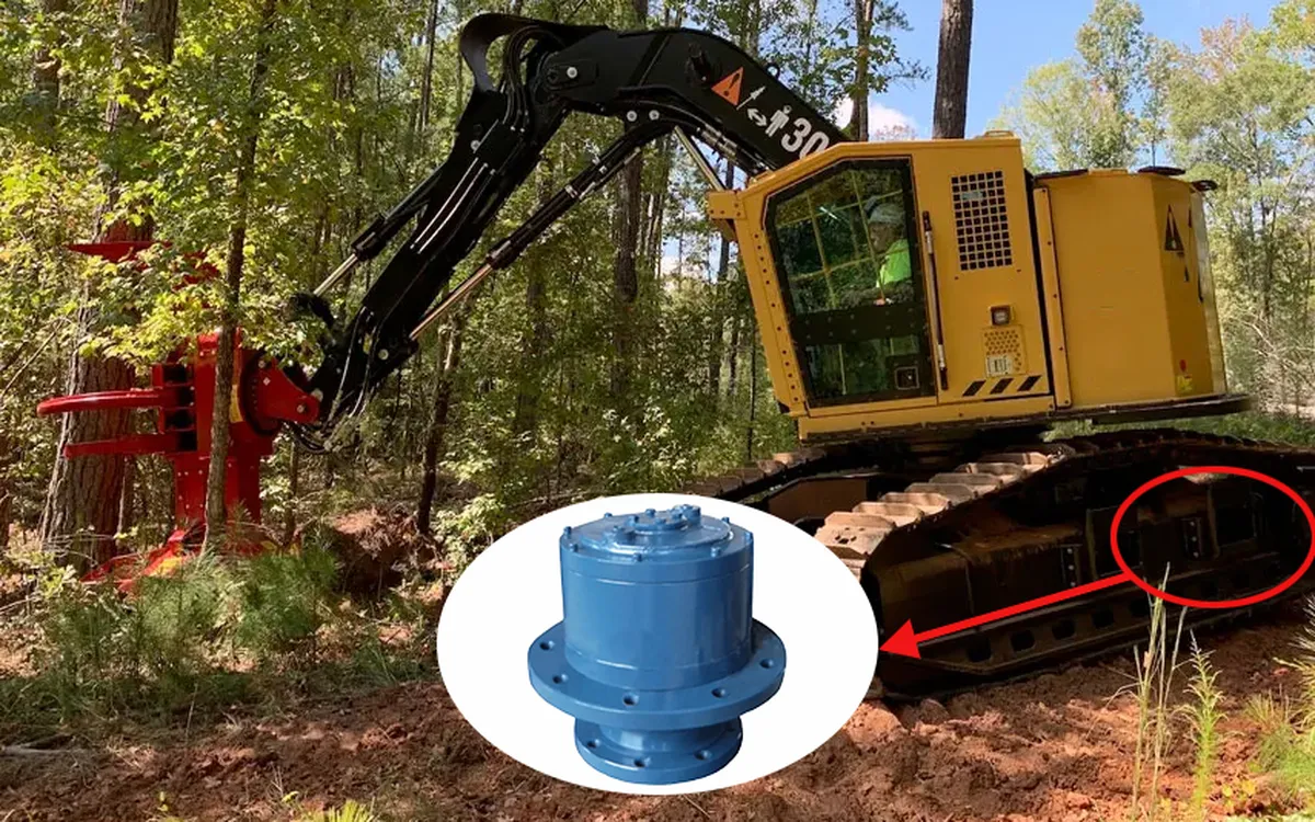 Gearbox Penggerak Track Planetary untuk Mesin Penebang dan Pengumpul