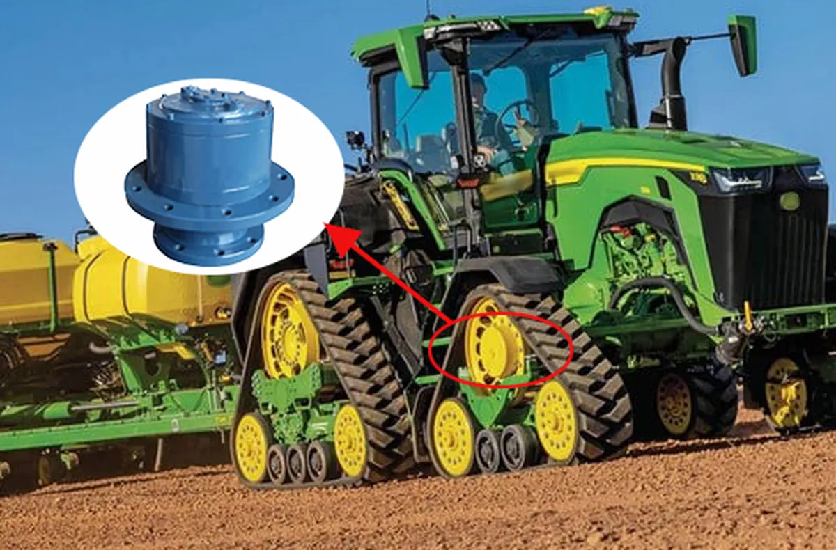 Przekładnia planetarna z napędem gąsienicowym do ciągników