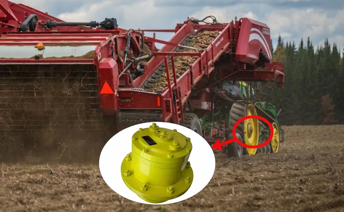 Planetaire tandwieloverbrenging voor aardappelrooimachines