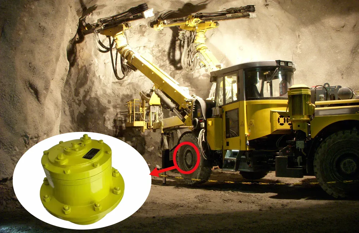Planetary Wheel Drive Gearbox for Underground Drilling Jumbos