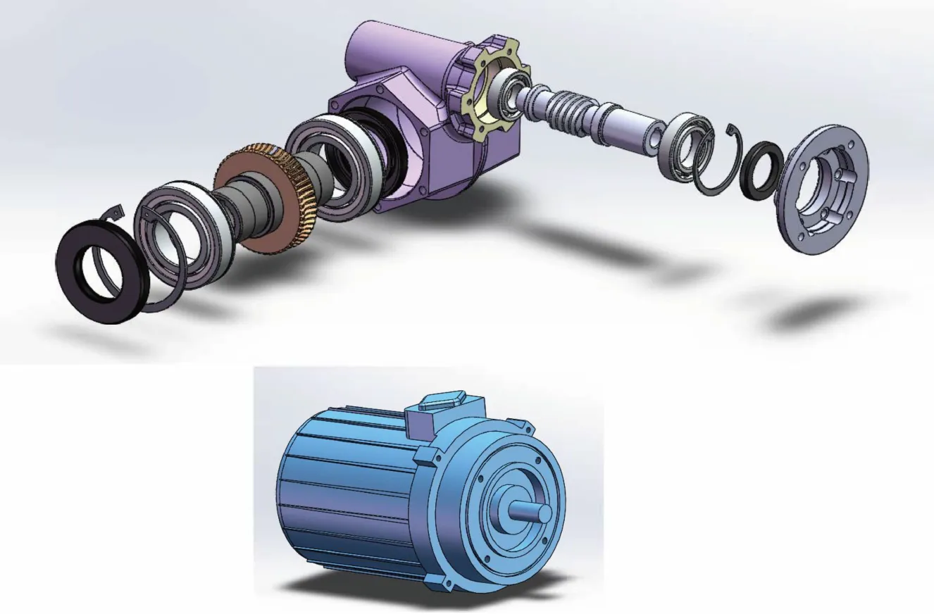 Caixa de engrenagens helicoidais com motor para lavadora de carros XRV050