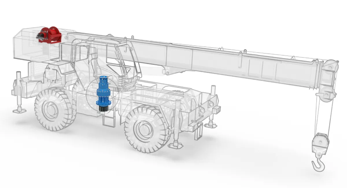 Planetary Slewing Drive Gearbox for Rough Terrain Cranes