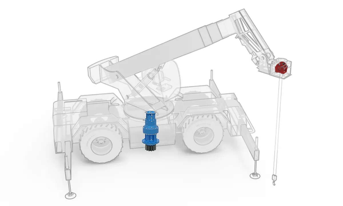 Planetary Slewing Drive Gearbox for Telehandlers