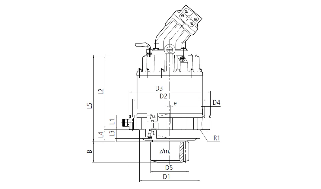 S Series Slewing Drive Dimensions