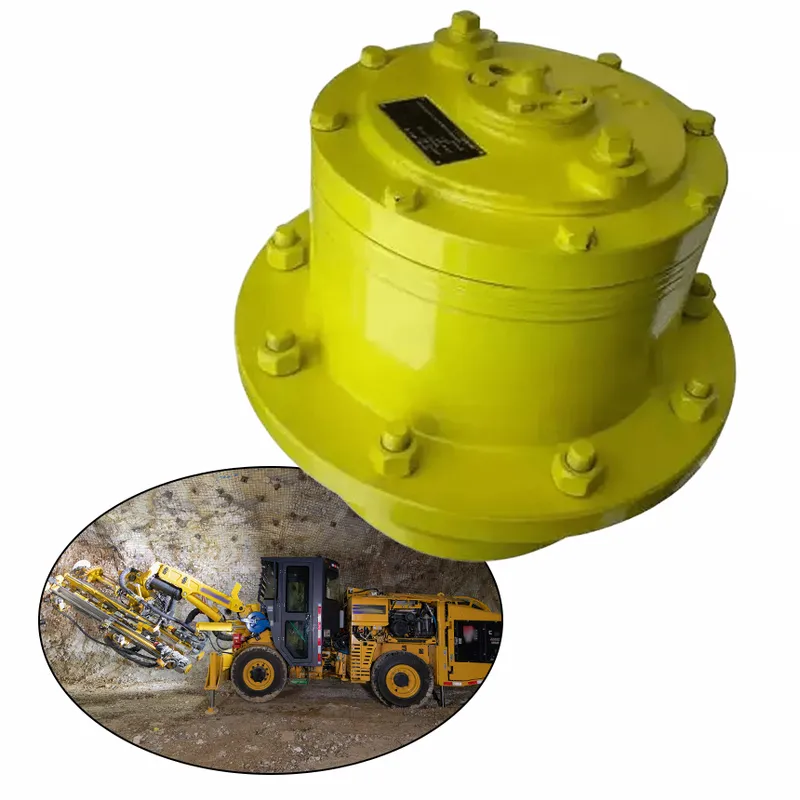 Caixa de engrenagens planetárias com tração nas rodas para sondas de perfuração de mineração