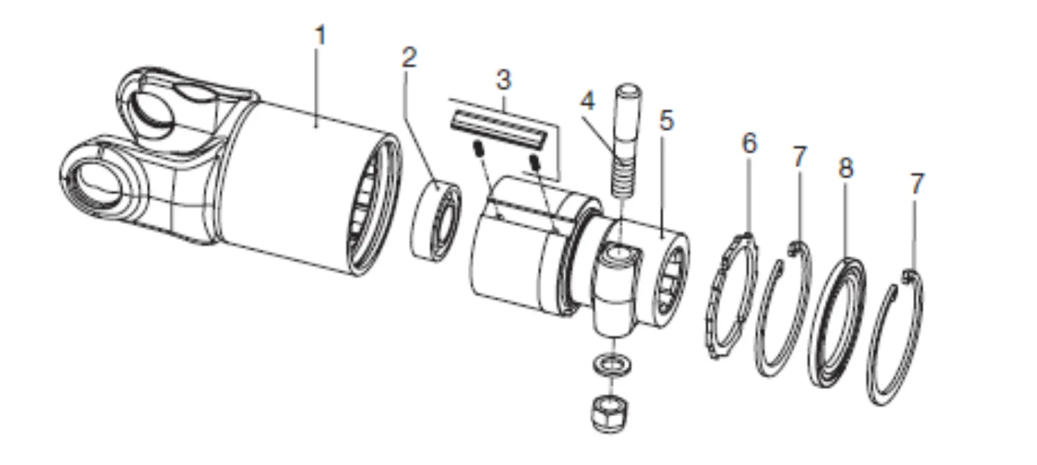 PTO Shaft for Krone Square Baler