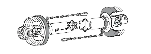 PTO Shaft for Woods Multi Spindle Rotary Cutters