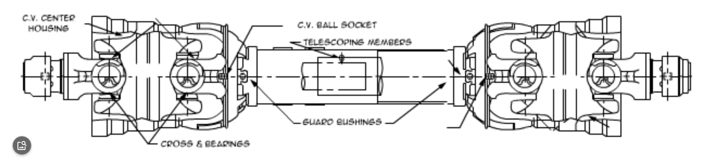 PTO Shaft for Case IH Disc Mower