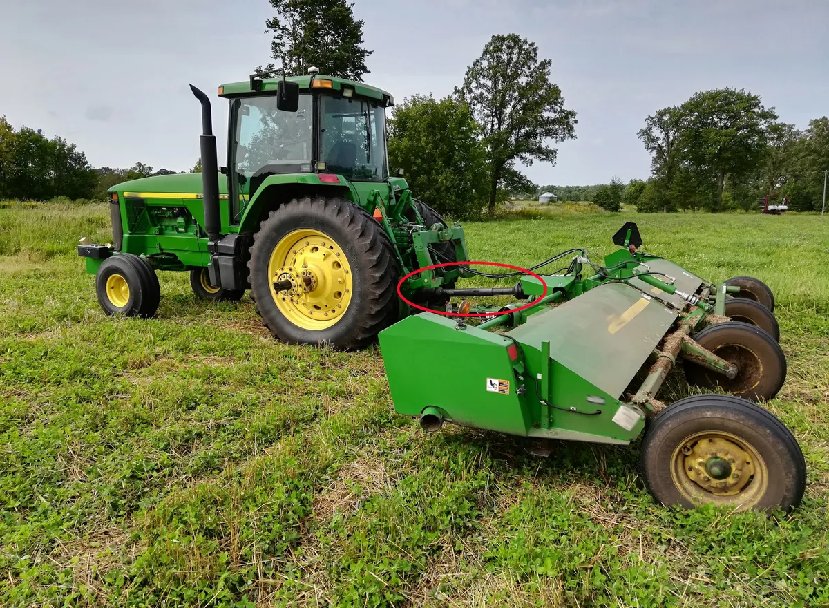 约翰迪尔牌割草机动力输出轴