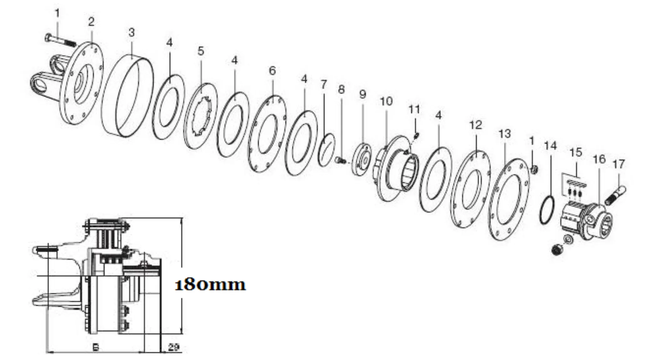 PTO Shaft for New Holland Discbine