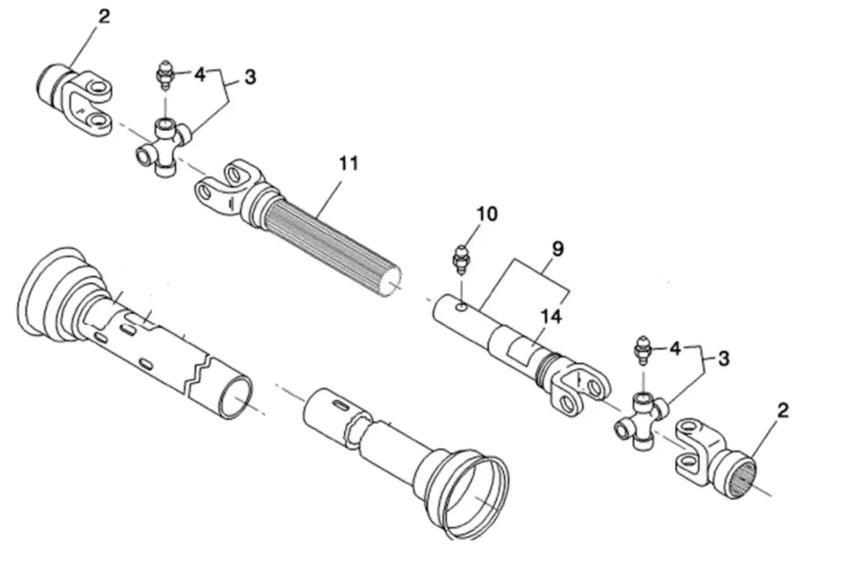 PTO Shaft for New Holland Discbine