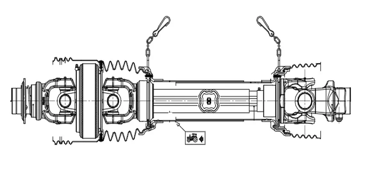 PTO Shaft for Schulte Batwing Mower