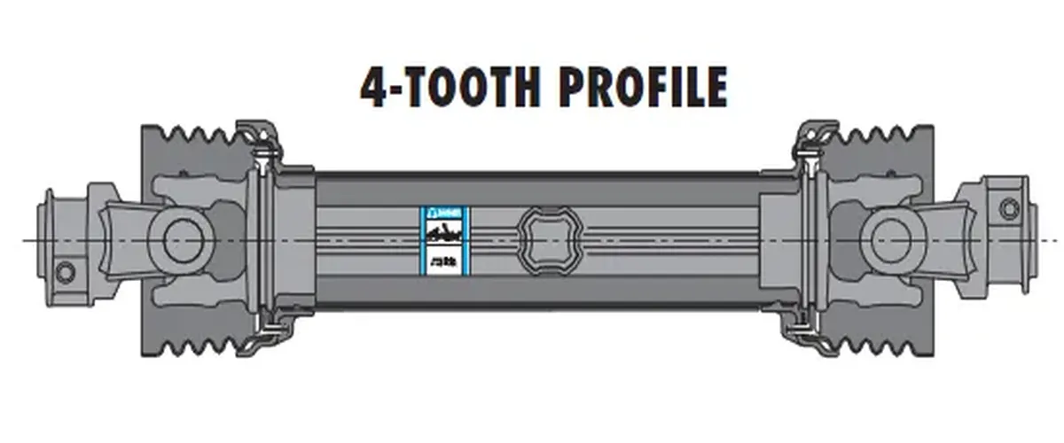 PTO Shaft for Schulte Batwing Mower